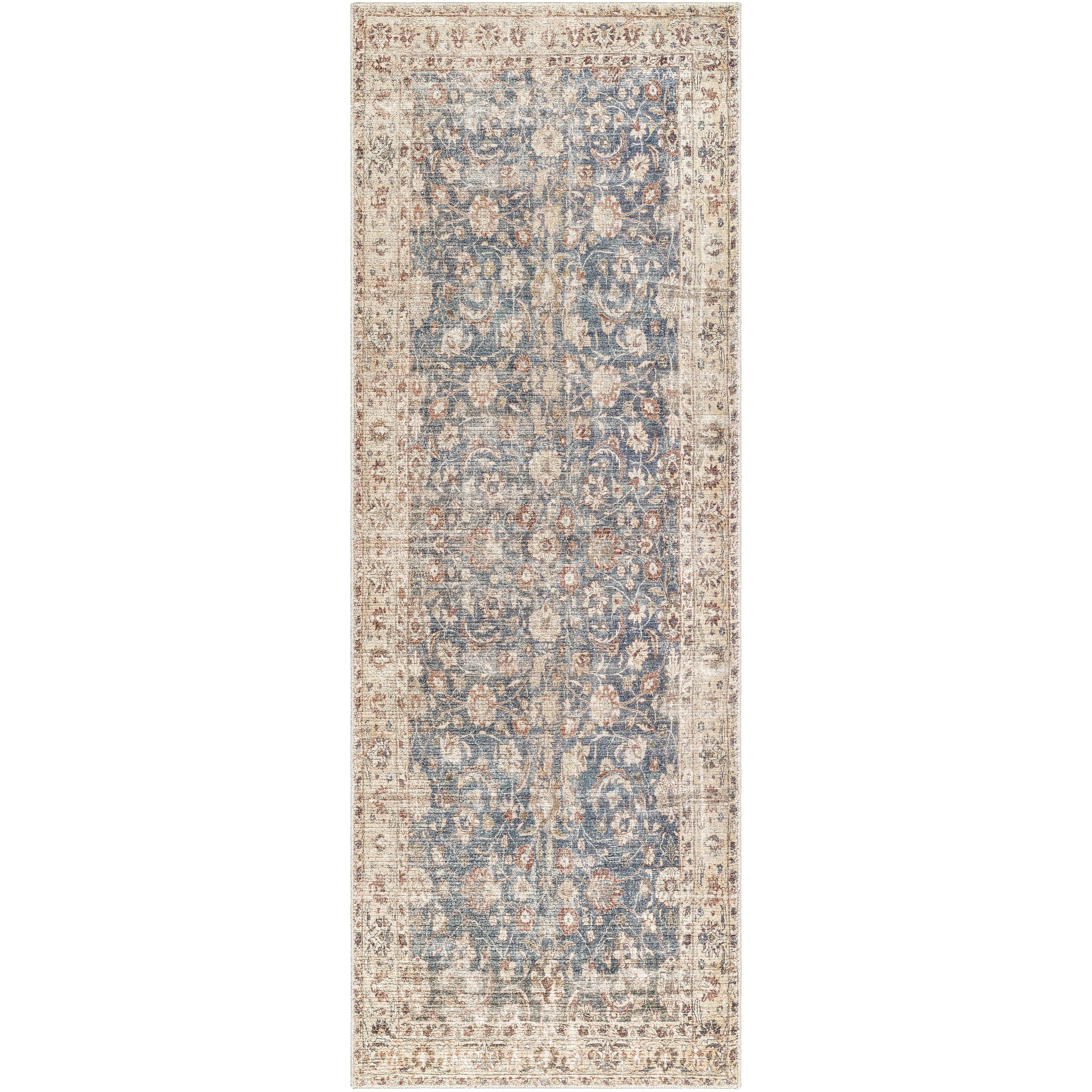 Featuring Becki Owens x Surya Marlene Blue/Tan Rug by Surya at Amethyst Home. This exquisite Marlene area rug is the perfect addition to any space! It is the result of a special collaboration between Surya and Becki Owens, and features an elegant floral pattern in deep blue. The medium pile and high-traffic construction make it ideal for living rooms, bedrooms,. Amethyst Home provides interior design, new home construction design consulting, vintage area rugs, and lighting in the Miami metro area.