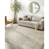 Featuring Becki Owens x Surya Marlene Cream Rug by Surya at Amethyst Home. Introducing the Marlene area rug from Becki Owens x Surya, the perfect way to add a touch of style and luxury to any space. Crafted from durable polyester, this rug is designed for high traffic areas and will last for years to come. The vintage-inspired design features an elegant ne. Amethyst Home provides interior design, new home construction design consulting, vintage area rugs, and lighting in the Des Moines metro area.