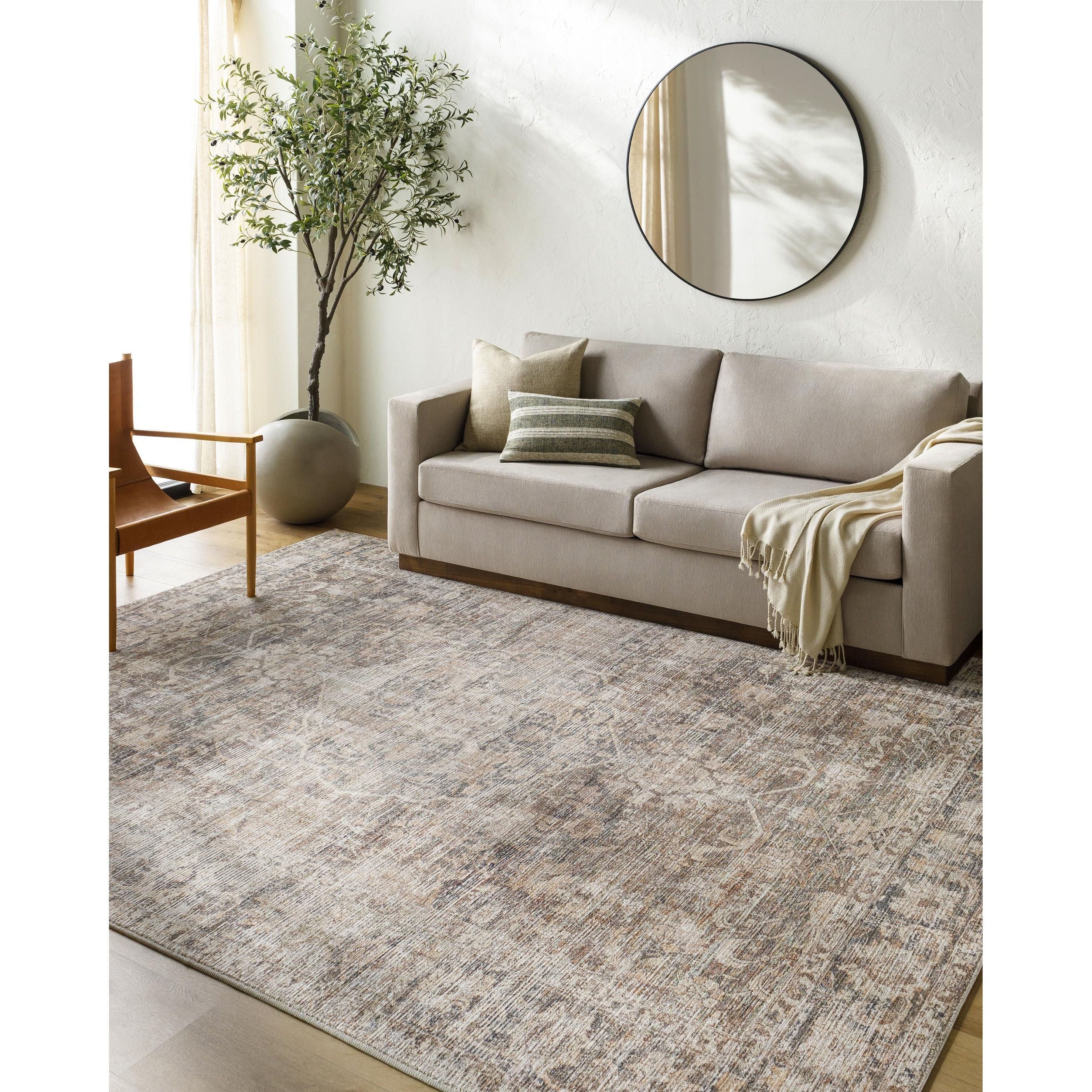 Featuring Becki Owens x Surya Marlene Dark Brown Rug by Surya at Amethyst Home. The Marlene area rug is a stunning collaboration between Surya and Becki Owens, designed to bring a touch of elegance to any space. This gorgeous rug features a subtle medallion pattern in perfect neutral colors, making it a versatile piece that will easily elevate the atmo. Amethyst Home provides interior design, new home construction design consulting, vintage area rugs, and lighting in the Salt Lake City metro area.