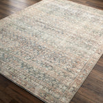 Featuring Becki Owens x Surya Marlene Sage/Brown Rug by Surya at Amethyst Home. Introducing the Marlene area rug, a stunning piece from our Becki Owens x Surya line to bring you a beautiful style perfect for any space. This vintage-inspired piece is crafted with high-quality polyester and features hues of blue and green that will bring a refreshing, calming am. Amethyst Home provides interior design, new home construction design consulting, vintage area rugs, and lighting in the Austin metro area.