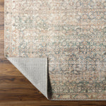 Featuring Becki Owens x Surya Marlene Sage/Brown Rug by Surya at Amethyst Home. Introducing the Marlene area rug, a stunning piece from our Becki Owens x Surya line to bring you a beautiful style perfect for any space. This vintage-inspired piece is crafted with high-quality polyester and features hues of blue and green that will bring a refreshing, calming. Amethyst Home provides interior design, new home construction design consulting, vintage area rugs, and lighting in the Charlotte metro area.