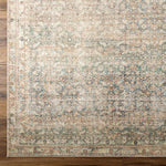 Featuring Becki Owens x Surya Marlene Sage/Brown Rug by Surya at Amethyst Home. Introducing the Marlene area rug, a stunning piece from our Becki Owens x Surya line to bring you a beautiful style perfect for any space. This vintage-inspired piece is crafted with high-quality polyester and features hues of blue and green that will bring a refreshing, calmi. Amethyst Home provides interior design, new home construction design consulting, vintage area rugs, and lighting in the Kansas City metro area.
