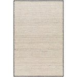 Featuring Berkeley Natural / Charcoal Rug by Surya at Amethyst Home. Pleasantly soft to the touch, this organic flecked wool rug is perfect for a minimalist look.  The unique stitching is our favorite part!  Simply vacuum regularly and clean spills with soap and water.
Hand WovenWoolBKY-2300. Amethyst Home provides interior design, new construction, custom furniture, and rugs for Alpharetta metro area