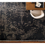 Featuring Festival Dark Charcoal Hand-Knotted Rug by Surya at Amethyst Home. The Festival Collection showcases traditional inspired designs that exemplify timeless styles of elegance, comfort, and sophistication. With their hand knotted construction, these rugs provide a durability that can not be found in other handmade constructions, and boasts the ability .  Amethyst Home provides interior design, new home construction design consulting, vintage area rugs, and lighting in the Austin metro area.