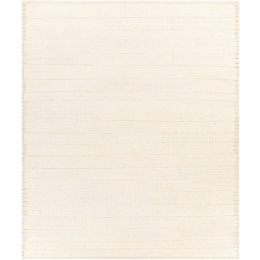 Tapis noué à la main ivoire chaud Khyber