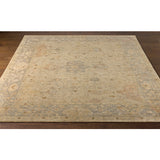Featuring Normandy Natural / Ocean Hand-Knotted Rug by Surya at Amethyst Home. The Normandy Collection showcases traditional inspired designs that exemplify timeless styles of elegance, comfort, and sophistication. With their hand knotted construction, these rugs provide a durability that can not be found in other handmade constructions, and boasts the abilit.  Amethyst Home provides interior design, new home construction design consulting, vintage area rugs, and lighting in the Boston metro area.