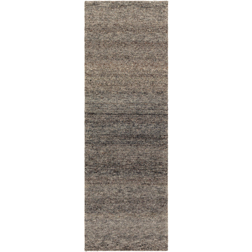 Featuring Odessa Marled Charcoal Hand-Knotted Rug by Surya at Amethyst Home. Fashioning a sense of warmth that will radiate comfy vibes throughout your space, the Odessa Collection offers rustic inspired charm will transform your decor space and be the envy of your guests! With their hand knotted construction, these rugs provide a durability that can not be found in other handmade constructi. Amethyst Home provides interior design, new construction, custom furniture, and rugs for Dallas metro area