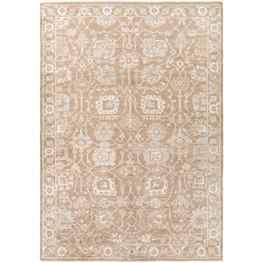 Featuring Royal Hand-Knotted Rug by Surya at Amethyst Home. Strikingly golden -- this caramel hued hand-knotted rug is an epic addition to the right room.  Soft to the touch and quite the rare find in this color palette.
Hand KnottedViscoseRYL-2303.  Amethyst Home provides interior design, new home construction design consulting, vintage area rugs, and lighting in the San Diego metro area.