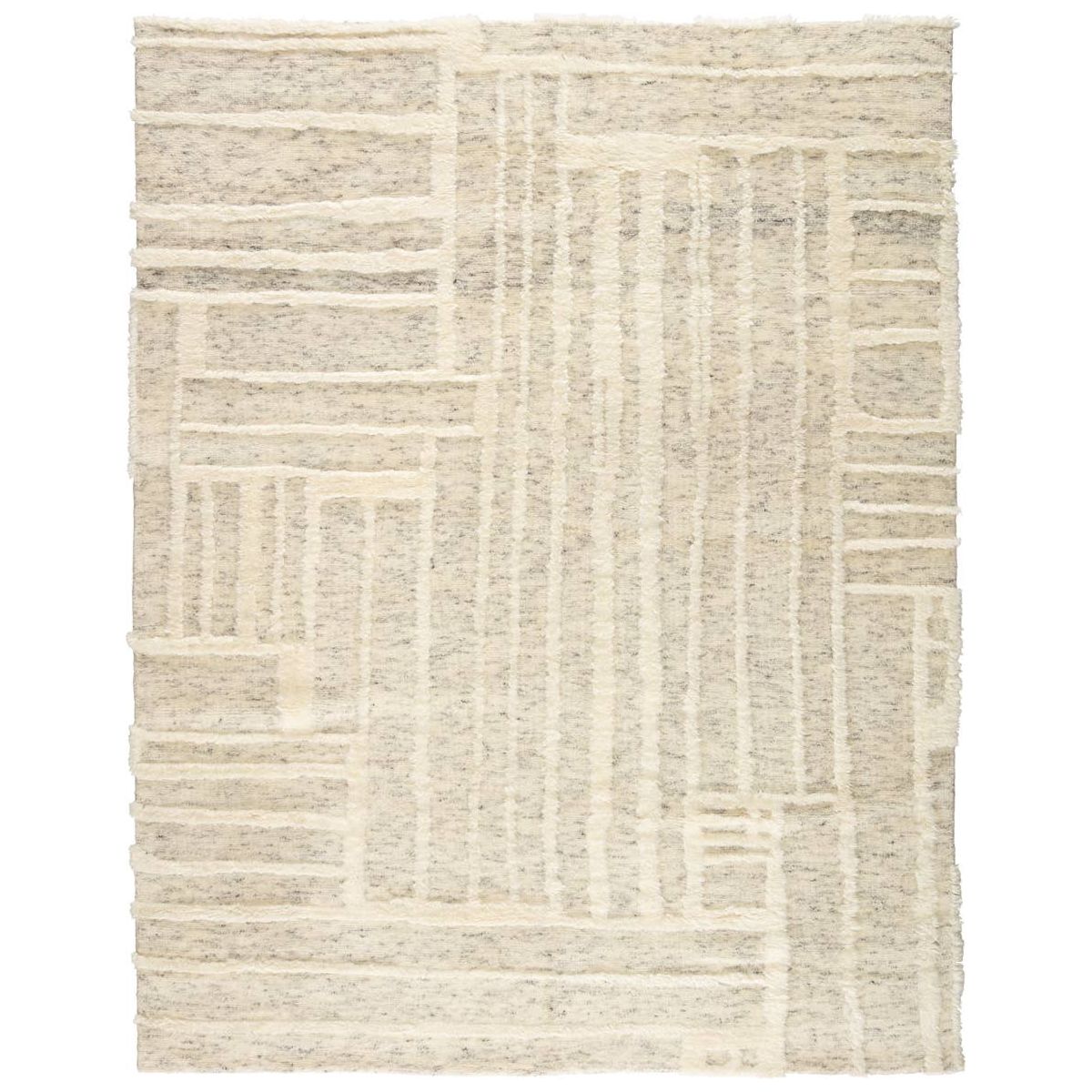 Featuring Tala Casamir Hand-Knotted Rug by Jaipur Living at Amethyst Home. The Tala Casamir Area Rug is a hand-knotted rug that brings a new sense of luxury and comfort to the contemporary home. The plush Casamir area rug makes a modern Moroccan statement, showcasing a crosshatched lattice design in an inviting cream hue with earthy toned flecks of brown.  Amethyst Home provides interior design, new home construction design consulting, vintage area rugs, and lighting in the Los Angeles metro area.