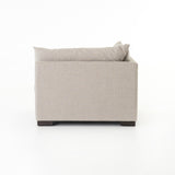 Featuring Westwood Sectional Pieces - Bennett Moon by Four Hands at Amethyst Home. We love the durability in the Westwood Bennett Moon Sectional Pieces. This is the ultimate low-and-deep lounger, perfect for curling up to read your favorite book in. 
Ottoman: 39"w x 39"d x 18"hArmless Piece: 39"w x 39"d x 31"hCorner Piece: 39"w x 39"d x 31"hLeft Arm Piece: 39.  Amethyst Home provides interior design, new home construction design consulting, vintage area rugs, and lighting in the Austin metro area.