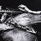 Featuring Encore Art by Four Hands at Amethyst Home. This exciting art piece perfectly highlights the rock and roll spirit encased in a black maple frame.
Each piece is made to order and takes approximately two weeks to ship.
Overall Dimensions: 48"W x 2.50"L x 36"H
Colors: Black 2.5 Maple, Photo PaperMaterials: American Maple, Photo PaperWeight: 25 lb.  Amethyst Home provides interior design, new home construction design consulting, vintage area rugs, and lighting in the Newport Beach metro area.