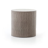 Featuring Colorado End Table by Four Hands at Amethyst Home. Concrete adopts alluring shapes as modern geometry plays with nature's petal form. Dark grey concrete is intricately etched for artistic intrigue. Safe indoors or out. Cover or store indoors during inclement weather or when not in use.
Overall Size: 20"W x 20"L x 20"HColors: Grey ConcreteMaterial.  Amethyst Home provides interior design, new home construction design consulting, vintage area rugs, and lighting in the San Diego metro area.