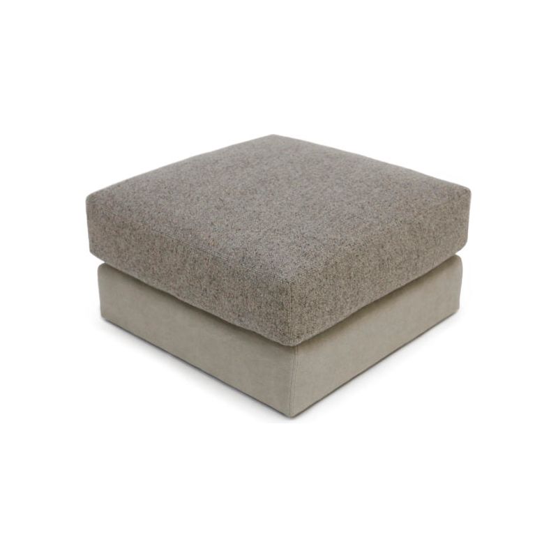 Bench-crafted with a sustainably harvested hardwood frame in our North Carolina atelier, our Vincent Ottoman comes standard with the following:  foam and feather top double needle stitch detail standard on casters Overall Height: 15.5"  Each piece is made just for you! Current lead times are between 8-10 weeks. Some things are worth the wait!