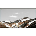 Featuring Painted Snow Art by Wendover Art at Amethyst Home. Specialty:  Giclee on Canvas, Gallery Wrapped, Matte FinishMedium : CanvasSize : 66"w x 36"hTreatment : Gallery Wrapped, Matte Finish Framed as shown. Amethyst Home provides interior design, new home construction design consulting, vintage area rugs, and lighting in the Charlotte metro area.