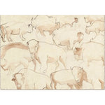 Featuring Roaming Herd 2 Art by Wendover Art at Amethyst Home. Specialty:  Giclee on Watercolor Paper, Deckled and Floated on Mat, Framed in ShadowboxMedium : Watercolor PaperSize : 41.5"w x 31.5"hTreatment : Deckled and Floated on Mat, Framed in Shadowbox Framed as shown. Amethyst Home provides interior design, new home construction design consulting, vintage area rugs, and lighting in the Omaha metro area.