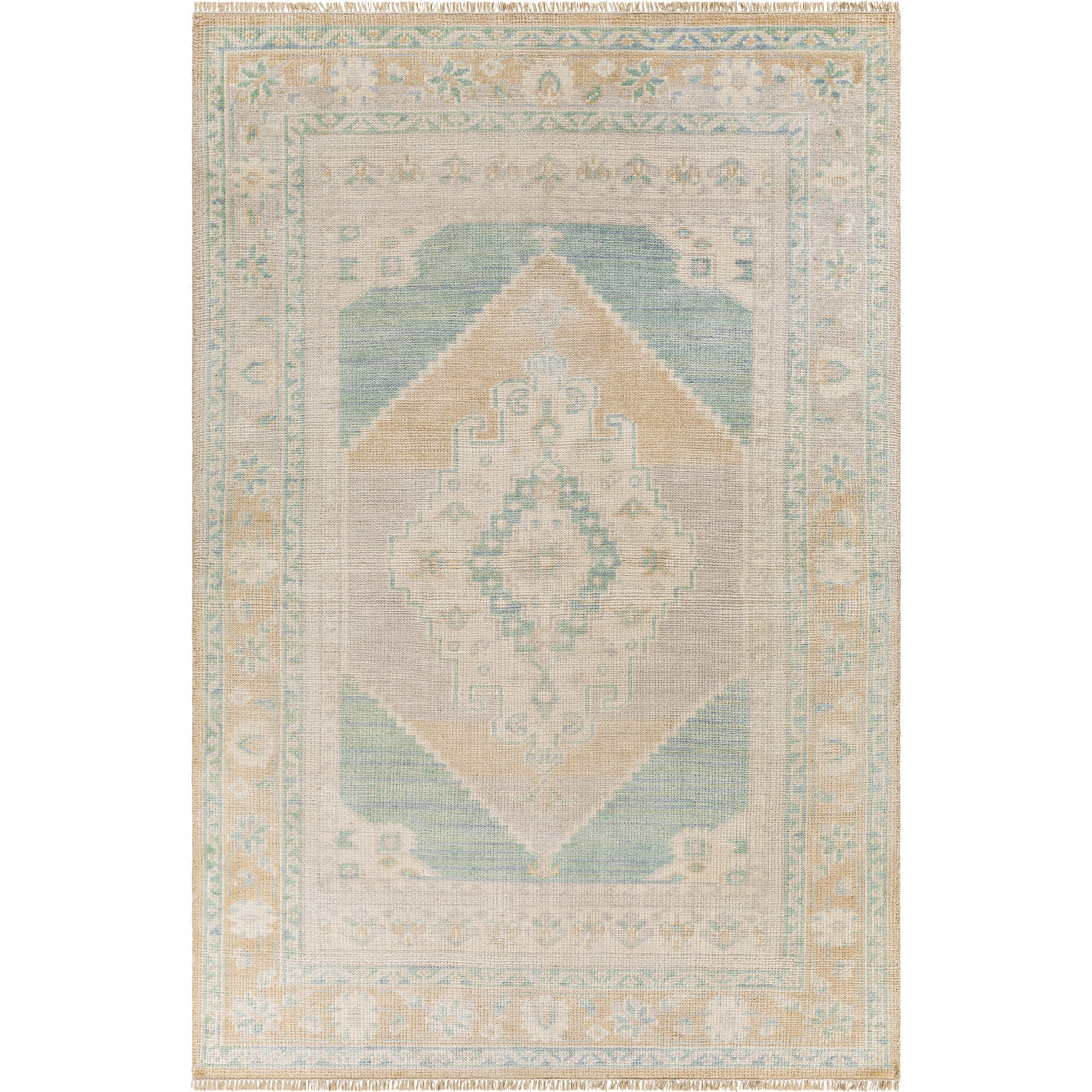 Tapis noué à la main Anadolu taupe/sauge