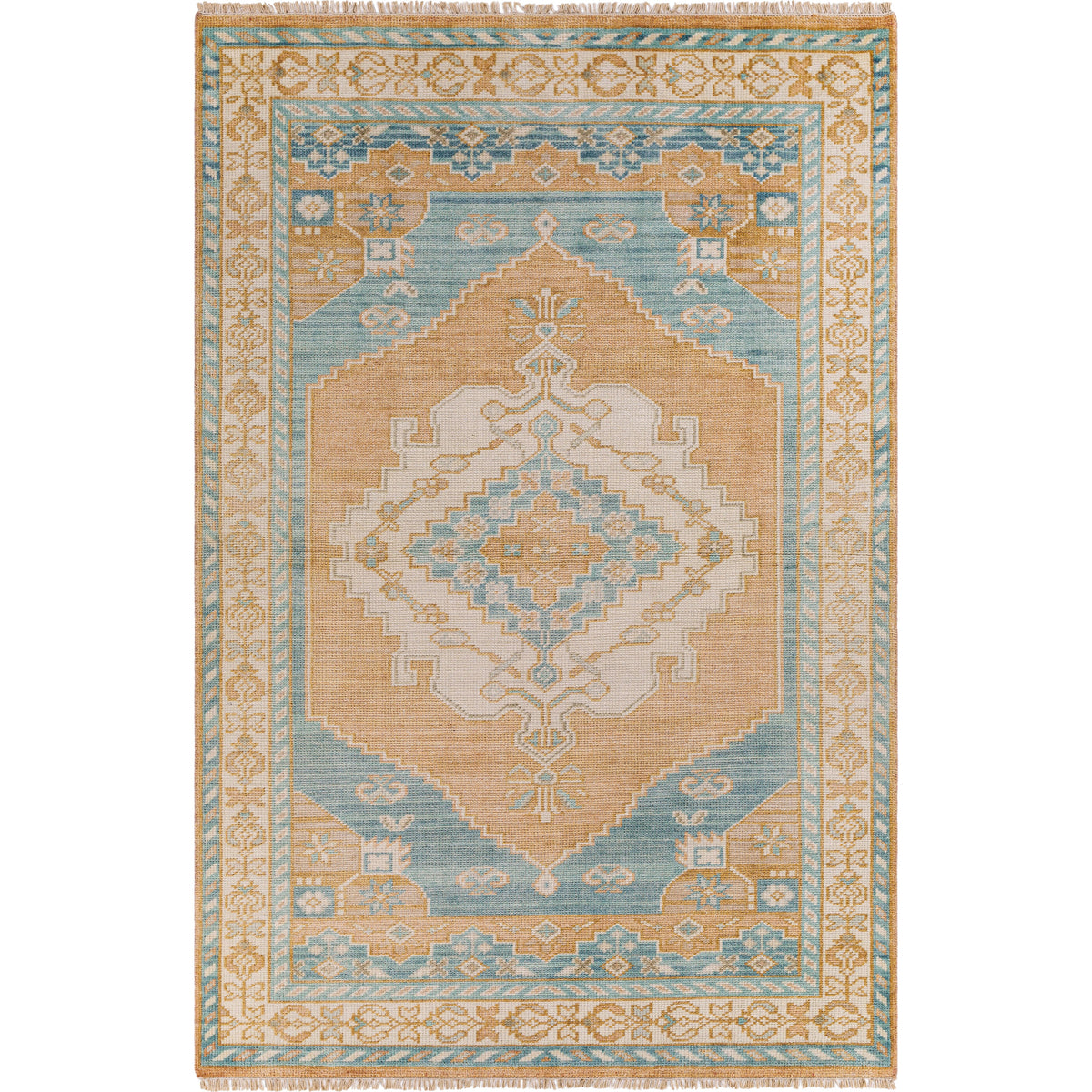 Anadolu Ocean / Rust Hand-Knotted Rug
