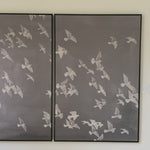 We love the mood of our Flight 2 gallery wrapped raw canvas. Match this with Flight 1 to complete the look!   Size: 40.25"w x 60.25"h Medium: UPS