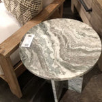 We love the geometric base of this Peter Side Table. This elevates the space for any living room, den, or lounge area.   Size: 18"l x 18"d x 20"h