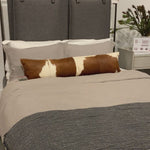 The black straps on this Leigh San Remo Ash Upholstered Bed give any bedroom a stylish, modern look. Amethyst Home provides interior design, new home construction design consulting, vintage area rugs, and lighting in the Salt Lake City metro area.