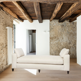 Featuring Gunner Upholstered 72" Daybed by Cisco Brothers at Amethyst Home. The Cisco Brothers Gunner Daybed 72" is designed and constructed in Los Angeles. The clean lines and comfy seat make this the perfect daybed to have in your office, lounge area, or other area of your home. 
Size: 72"w x 23"h x 30"dSeat Space: 51"w x 30"d x 20"h
All pieces are priced wi.  Amethyst Home provides interior design, new home construction design consulting, vintage area rugs, and lighting in the Tampa metro area.