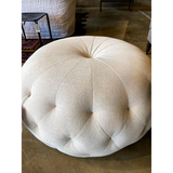 Featuring Pouf 26" Ottoman by Cisco Brothers at Amethyst Home. We love the stitching detail on this Pouf 26" Ottoman by Cisco Brothers. Place in your den, living room, or other entertainment area of your home and keep for years to come! 
Overall: 26"dia. x 18"hSeat Height: 18"h. Amethyst Home provides interior design, new home construction design consulting, vintage area rugs, and lighting in the Omaha metro area.