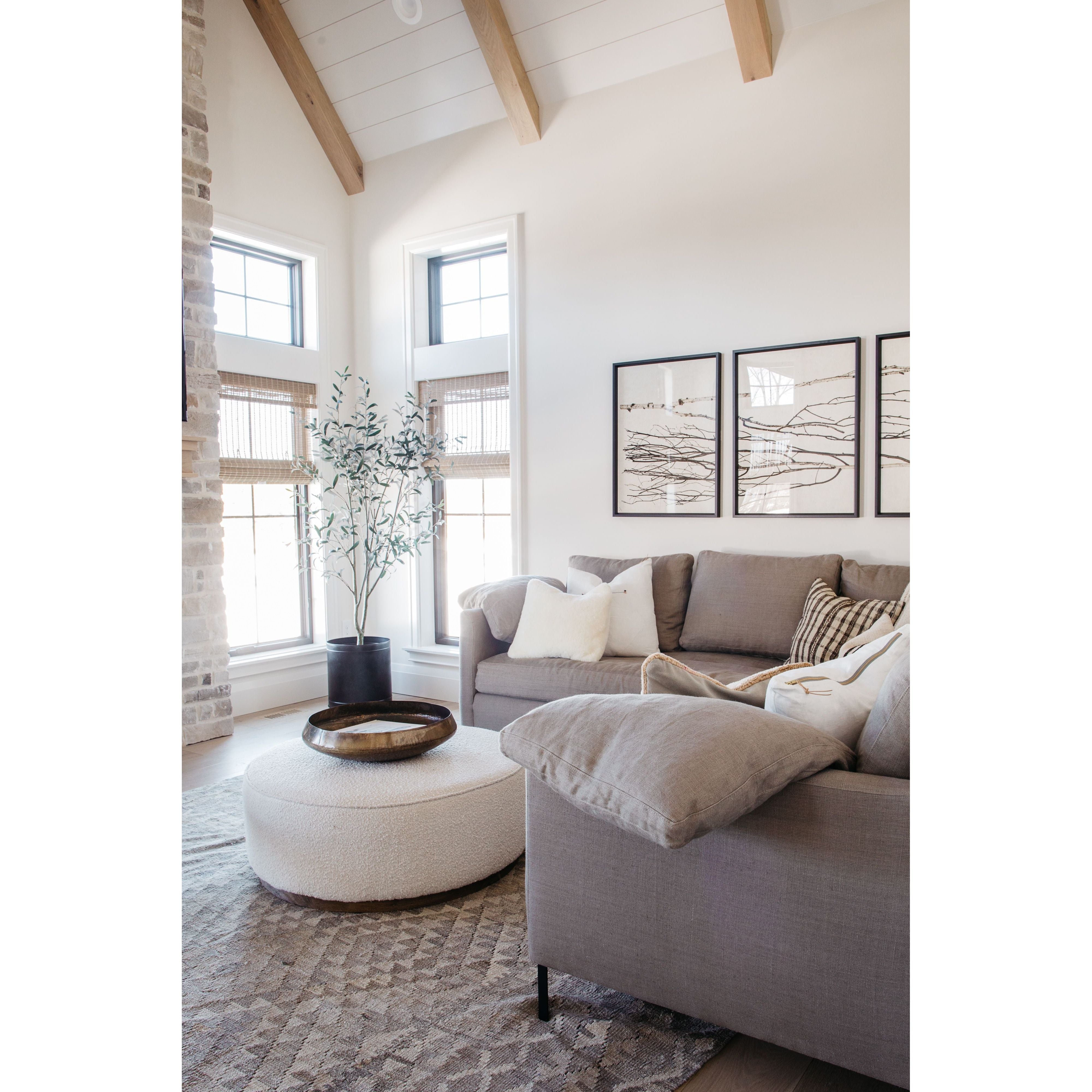Featuring Radley Upholstered 2 Arm Sectional by Cisco Brothers at Amethyst Home. The Radley Upholstered 2 Arm Sectional by Cisco Brothers is a modern take on a classic shape, with butterfly stitching on the back cushions. Gusseted down pillows soften the angular shape and a comfortable bench seat offers the perfect place to perch with your morning coffee or a . Amethyst Home provides interior design, new home construction design consulting, vintage area rugs, and lighting in the Miami metro area.