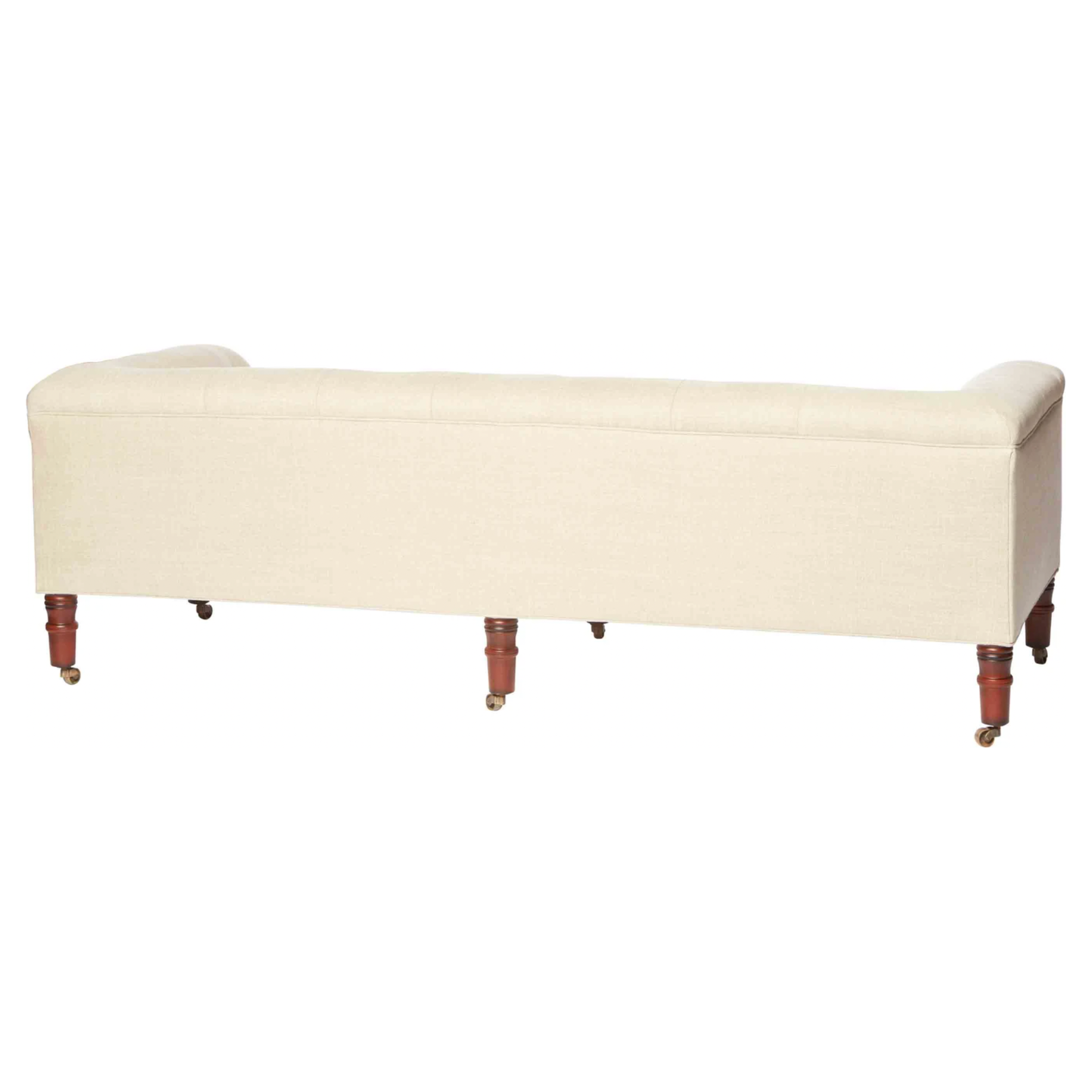 Featuring JD Field Bench with Back - Upholstered by Cisco Brothers at Amethyst Home. This JD Field Bench with Back - Upholstered is a glorious, tufted field bench on casters with leaps of old world meets modern style! A design collaboration between Cisco Home x John Derian. As shown in JD Vintage Steel 100% Linen.
Overall: 72"W x 22"H x 27"DSitting Space: . Amethyst Home provides interior design, new home construction design consulting, vintage area rugs, and lighting in the Monterey metro area.