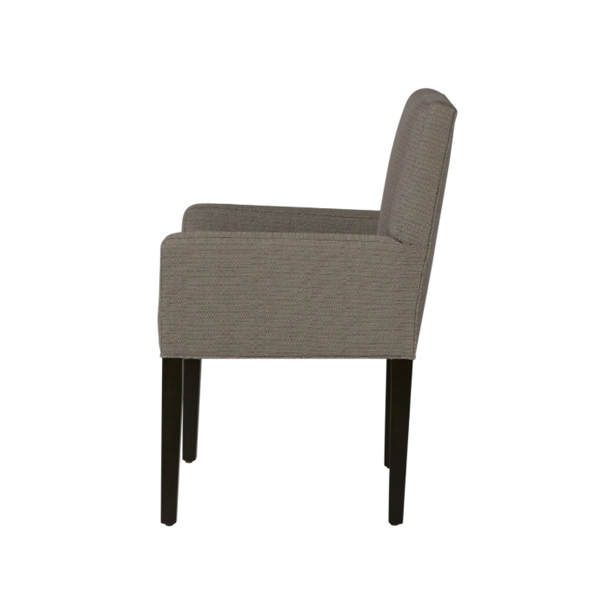 Featuring Bertoli Dining Armchair by Cisco Brothers at Amethyst Home. We find comfort in the tradition look of this Bertoli Dining Armchair by Cisco Home. We'd love to see this featured in your living room or dining room!
Overall: 24"W x 36"H x 24"DSitting Space: 18"W x 18"DSeat Height: 19"hArm Height: 26"HWeight: 27lbs. Amethyst Home provides interior design, new home construction design consulting, vintage area rugs, and lighting in the Boston metro area.