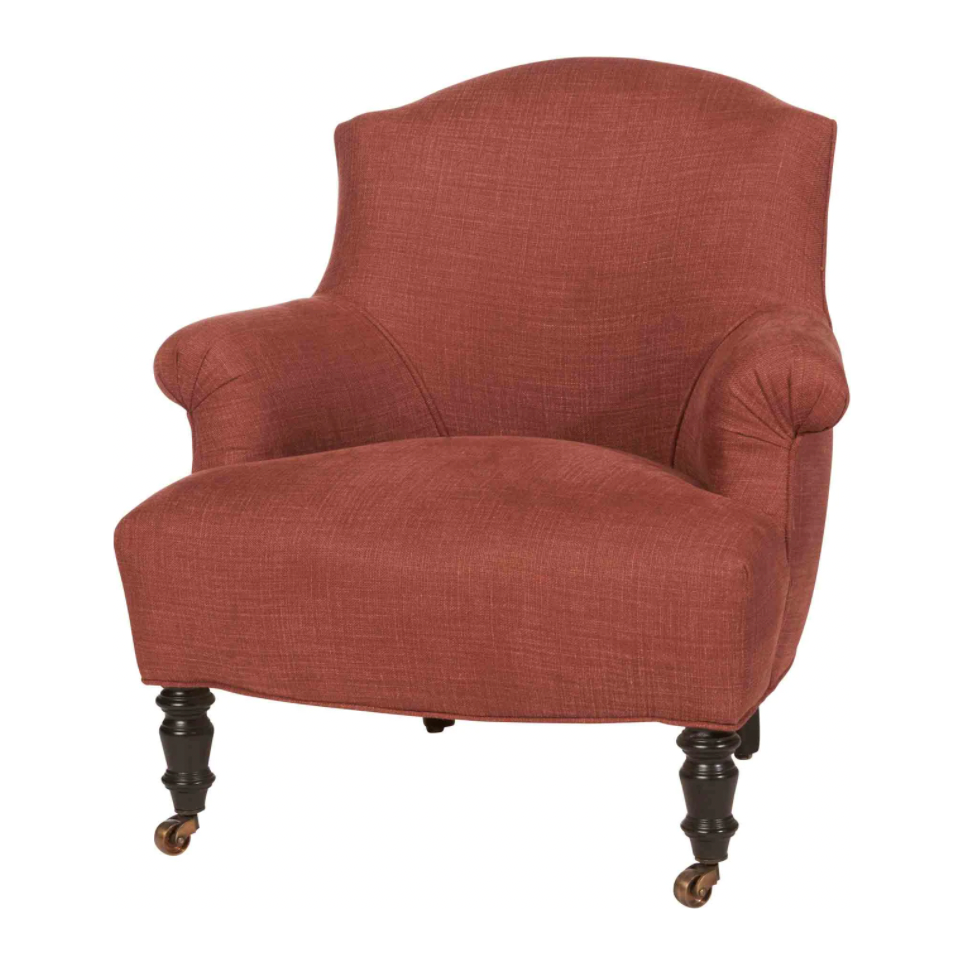 Featuring JD Baronet Chair by Cisco Brothers at Amethyst Home. This JD Baronet Chair by Cisco Home features a tight seat and back with exposed legs. A comfortable, stylish piece to add to your living room, office, or other space!
Overall: 26"w x 25"d x 28"hSitting Space: 14.5"w x 16"dSeat Height: 14"hArm Height: 19"hWeight: 30lbs. Amethyst Home provides interior design, new home construction design consulting, vintage area rugs, and lighting in the Austin metro area.