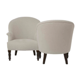 Featuring JD Tete-A-Tete Chair by Cisco Brothers at Amethyst Home. Elevate your conversation experience with this JD Tete-A-Tete Chair by Cisco Home. The unique shape and clean look will complete the space of any living room, office, or other space!
Overall: 50"w x 28"d x 34"hSitting Space: 18"w x 19"dSeat Height: 17"hArm Height: 22"hWeight: 105lbs.  Amethyst Home provides interior design, new home construction design consulting, vintage area rugs, and lighting in the Park City metro area.