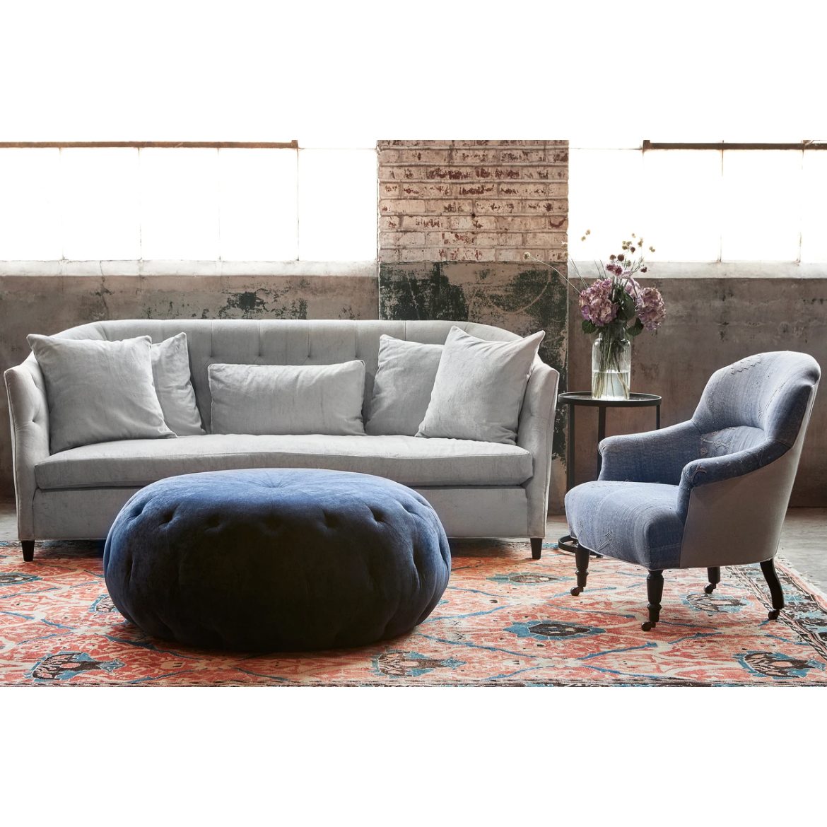 Featuring JD Tulip Chair by Cisco Brothers at Amethyst Home. Extreme comfort and style is found in this JD Tulip Chair by Cisco Home. We'd love to see a pair of these snuggled next to your fireplace, office, or other space!
Overall: 30"w x 32"d x 33"hSitting Space: 20"w x 20"dSeat Height: 17"hArm Height: 21"hWeight: 47lbs. Amethyst Home provides interior design, new home construction design consulting, vintage area rugs, and lighting in the Calabasas metro area.