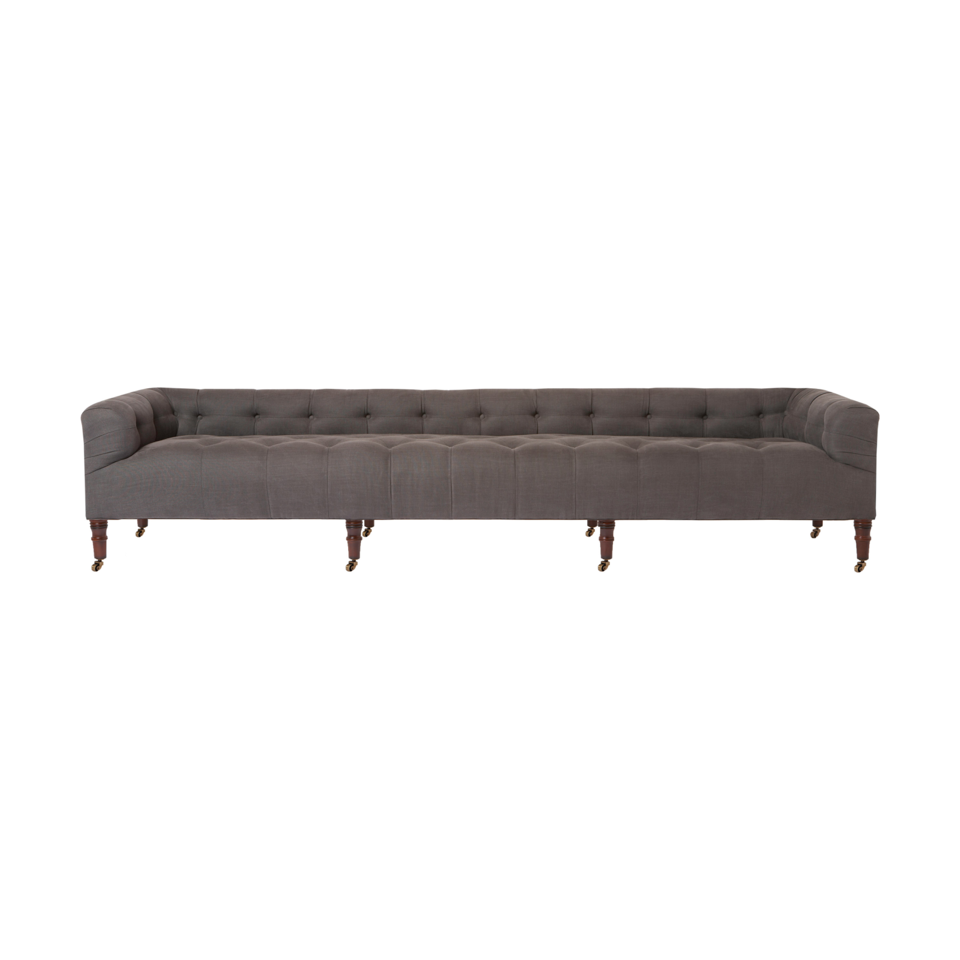 Featuring JD Field Bench with Back - Upholstered by Cisco Brothers at Amethyst Home. This JD Field Bench with Back - Upholstered is a glorious, tufted field bench on casters with leaps of old world meets modern style! A design collaboration between Cisco Home x John Derian. As shown in JD Vintage Steel 100% Linen.
Overall: 72"W x 22"H x 27"DSitting Spac. Amethyst Home provides interior design, new home construction design consulting, vintage area rugs, and lighting in the Alpharetta metro area.