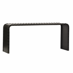 Featuring Hampton Console Table by Dovetail at Amethyst Home. We love the industrial vibes from this Hampton Console Table. Use as a desk or in your entryway to give the space some flare. 
Depth : 18 inFinish : Gunmetal FinishHeight : 31 inMaterial : IronVolume : 23.5 cu ftWeight : 92 lbsWidth : 72 in
Size: 72"l x 18"d x 31"h.  Amethyst Home provides interior design, new home construction design consulting, vintage area rugs, and lighting in the Des Moines metro area.