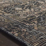 Hand-knotted in India of 100% wool, the Amara Collection creates a casual yet refined vibe with high-end appeal. With hints of yellow and pink woven into the charcoal base, this is a gorgeous rug to showcase in your living room, entryway, bedroom, or other high traffic area.   Hand Knotted 100% Wool AMM-03 Charcoal/Lagoon