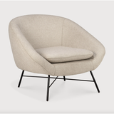 Featuring Barrow Lounge Chair - Off White by Ethnicraft at Amethyst Home. Designed by Jacques Deneef, this Barrow Lounge Chair - Copper has an irresistible vintage vibe. We love the thin metal frame paired with the rich upholstery - a comfortable, timeless chair to add to any space!
Dimensions: 32"w x 31.5"d x 28"h Seat Height: 16.5"
Material: Fabric -.  Amethyst Home provides interior design, new home construction design consulting, vintage area rugs, and lighting in the Winter Garden metro area.