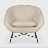 Featuring Barrow Lounge Chair - Off White by Ethnicraft at Amethyst Home. Designed by Jacques Deneef, this Barrow Lounge Chair - Copper has an irresistible vintage vibe. We love the thin metal frame paired with the rich upholstery - a comfortable, timeless chair to add to any space!
Dimensions: 32"w x 31.5"d x 28"h Seat Height: 16.5"
Material: Fabric - 7.  Amethyst Home provides interior design, new home construction design consulting, vintage area rugs, and lighting in the Kansas City metro area.