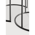 Featuring Nesting Coffee Table Set - Clear by Ethnicraft at Amethyst Home. Featuring a heavy aged mirror surface, this Nesting Coffee Table Set - Clear brings a vintage look with a modern twist to any living room or lounge area. 
Dimensions: 36.5"w x 36.5"d x 16.5"h Weight: 58 lbs
Material: Mirror
For regular dusting use a dry cloth. For cleaning or in case of.  Amethyst Home provides interior design, new home construction design consulting, vintage area rugs, and lighting in the Miami metro area.