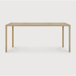 Featuring Oak Air Dining Table by Ethnicraft at Amethyst Home. With a simple, clean and minimal design, this Oak Air Dining Table is a table to add your dining room or kitchen area of years to come. The sleek bevelled legs makes the tabletop seems to float effortlessly above. 
Material: Oak, 100% Solid WoodFinish: Varnished
Dimensions 55": 55.5"w x 31.5"d x 30.  Amethyst Home provides interior design, new home construction design consulting, vintage area rugs, and lighting in the Omaha metro area.