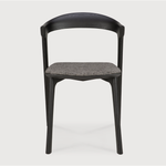 Featuring Oak Bok Dining Chair - Black - Grey by Ethnicraft at Amethyst Home. This Oak Bok Dining Chair features an airy shape with rock-solid construction,  making this piece a timeless and remarkable design to enjoy for years to come. Pair with a dining table or stand-alone against a wall, hallway, or end of the bed! Designed by Alain can Havre
Dimensions:.  Amethyst Home provides interior design, new home construction design consulting, vintage area rugs, and lighting in the Houston metro area.