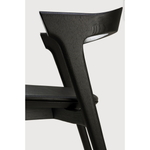 Featuring Oak Bok Dining Chair - Black - Black Leather by Ethnicraft at Amethyst Home. This Oak Bok Dining Chair features an airy shape with rock-solid construction,  making this piece a timeless and remarkable design to enjoy for years to come. Pair with a dining table or stand-alone against a wall, hallway, or end of the bed! Designed by Alain can Havre
Dim.  Amethyst Home provides interior design, new home construction design consulting, vintage area rugs, and lighting in the Austin metro area.