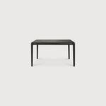Featuring Oak Bok Extendable Dining Table - Black by Ethnicraft at Amethyst Home. This Oak Bok Extendable Dining Table is perfect for families who want extra space when their kids, extended family, or guests come to celebrate! Its airy shape yet rock solid construction make this piece a timeless and remarkable design to enjoy for years to come.
Dimensions.  Amethyst Home provides interior design, new home construction design consulting, vintage area rugs, and lighting in the Scottsdale metro area.