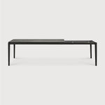 Featuring Oak Bok Extendable Dining Table - Black by Ethnicraft at Amethyst Home. This Oak Bok Extendable Dining Table is perfect for families who want extra space when their kids, extended family, or guests come to celebrate! Its airy shape yet rock solid construction make this piece a timeless and remarkable design to enjoy for years to come.
Dimension.  Amethyst Home provides interior design, new home construction design consulting, vintage area rugs, and lighting in the Kansas City metro area.
