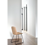 Featuring Oak Facette Dining Chair by Ethnicraft at Amethyst Home. This Oak Facette Dining Chair is both timeless, yet reflecting. We are so intrigued by this chair's ingenious wooden structure that is divided into facets, which makes the seating more comfortable and unique. This beautiful chair will add a sculptural element to your dining table or kitchen!
D.  Amethyst Home provides interior design, new home construction design consulting, vintage area rugs, and lighting in the Austin metro area.