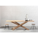 Featuring Oak Mikado Dining Table - Rectangle by Ethnicraft at Amethyst Home. We love the sculptural character of this Oak Mikado Dining Table - Rectangle. The legs interlock like a well-thought-out puzzle, making it easier to interact with your guests and allows you to converse with your family and friends for years to come!
Designed by Alain van Havre
Mate.  Amethyst Home provides interior design, new home construction design consulting, vintage area rugs, and lighting in the Seattle metro area.