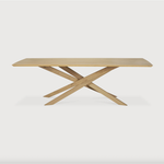 Featuring Oak Mikado Dining Table - Rectangle by Ethnicraft at Amethyst Home. We love the sculptural character of this Oak Mikado Dining Table - Rectangle. The legs interlock like a well-thought-out puzzle, making it easier to interact with your guests and allows you to converse with your family and friends for years to come!
Designed by Alain van Havre
Mat.  Amethyst Home provides interior design, new home construction design consulting, vintage area rugs, and lighting in the Portland metro area.