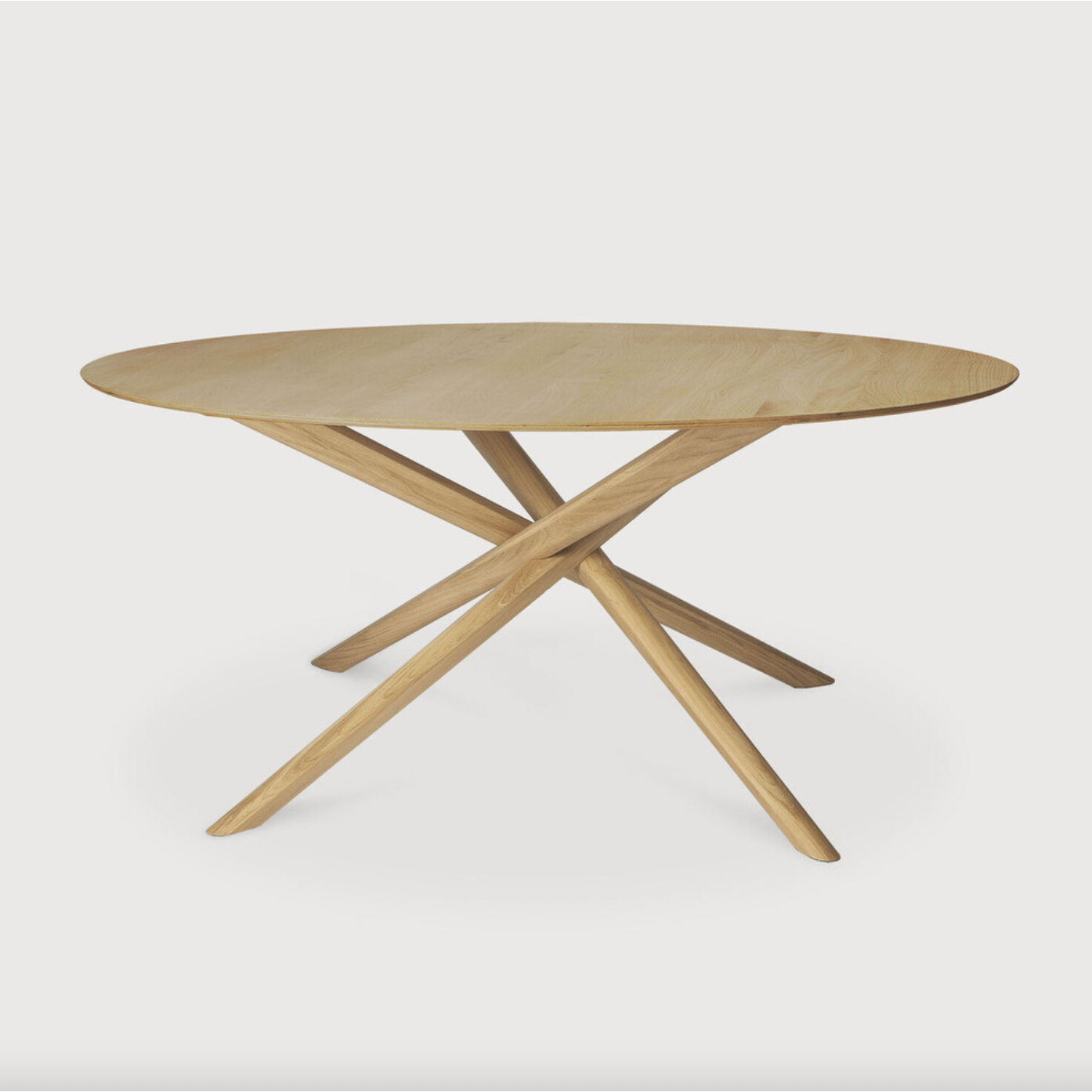 Featuring Oak Mikado Dining Table - Round by Ethnicraft at Amethyst Home. We love the sculptural character of this Oak Mikado Dining Table - Round. The legs interlock like a well-thought-out puzzle, making it easier to interact with your guests and allows you to converse with your family and friends for years to come!
Designed by Alain van Havre
Materia.  Amethyst Home provides interior design, new home construction design consulting, vintage area rugs, and lighting in the Laguna Beach metro area.