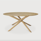 Featuring Oak Mikado Dining Table - Round by Ethnicraft at Amethyst Home. We love the sculptural character of this Oak Mikado Dining Table - Round. The legs interlock like a well-thought-out puzzle, making it easier to interact with your guests and allows you to converse with your family and friends for years to come!
Designed by Alain van Havre
Materia.  Amethyst Home provides interior design, new home construction design consulting, vintage area rugs, and lighting in the Laguna Beach metro area.