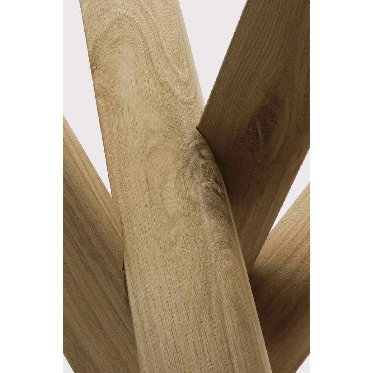 Featuring Oak Mikado Side Table by Ethnicraft at Amethyst Home. Designed by Alain van Havre, this Oak Mikado Side Table brings a unique sense of balance and symmetry to any space. Place on the side of your favorite sofa or accent chair to complete the look! 
Dimensions: 20"w x 20"d x 20"h 
Material: Oak Finish: Oiled
For regular dusting use a dry cloth. For .  Amethyst Home provides interior design, new home construction design consulting, vintage area rugs, and lighting in the Seattle metro area.