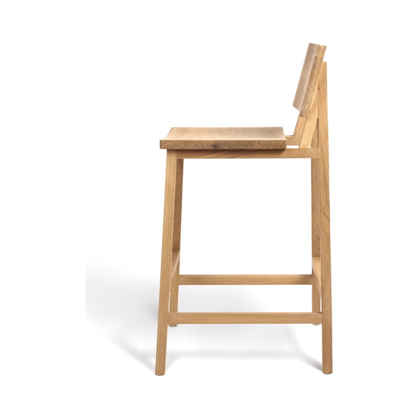 Featuring Oak N3 Counter Stool by Ethnicraft at Amethyst Home. We love the versatility of this Oak N3 counter stool. Designed by Nathan Yong, this stool is a timeless piece that adds both modern lines and a cozy organic aesthetic to your bar area or kitchen island.
Dimensions: 19.5"w x 20"d x 36"hSeat Height: 26"
Material: Oak, 100% Solid WoodFinish: Oile.  Amethyst Home provides interior design, new home construction design consulting, vintage area rugs, and lighting in the Alpharetta metro area.